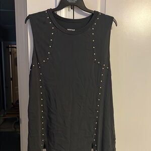 Heritage Black Studded Women's Top